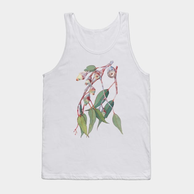 Australian native eucalyptus tree branch watercolour Tank Top by ZoyaArt